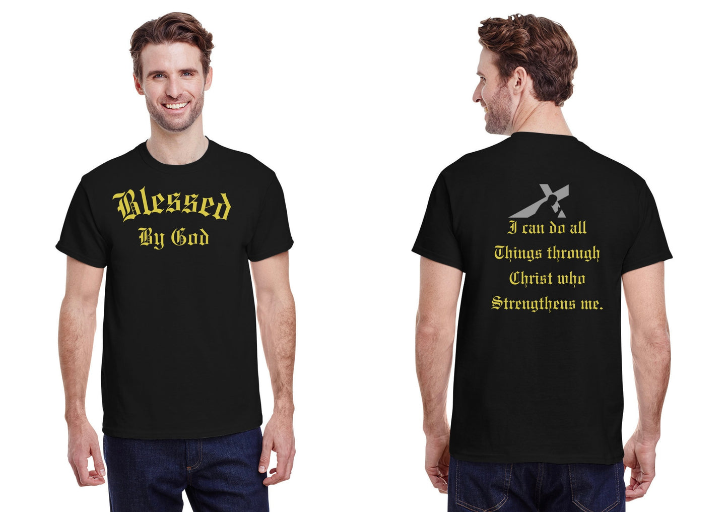 Blessed By God Multi Color Shirt
