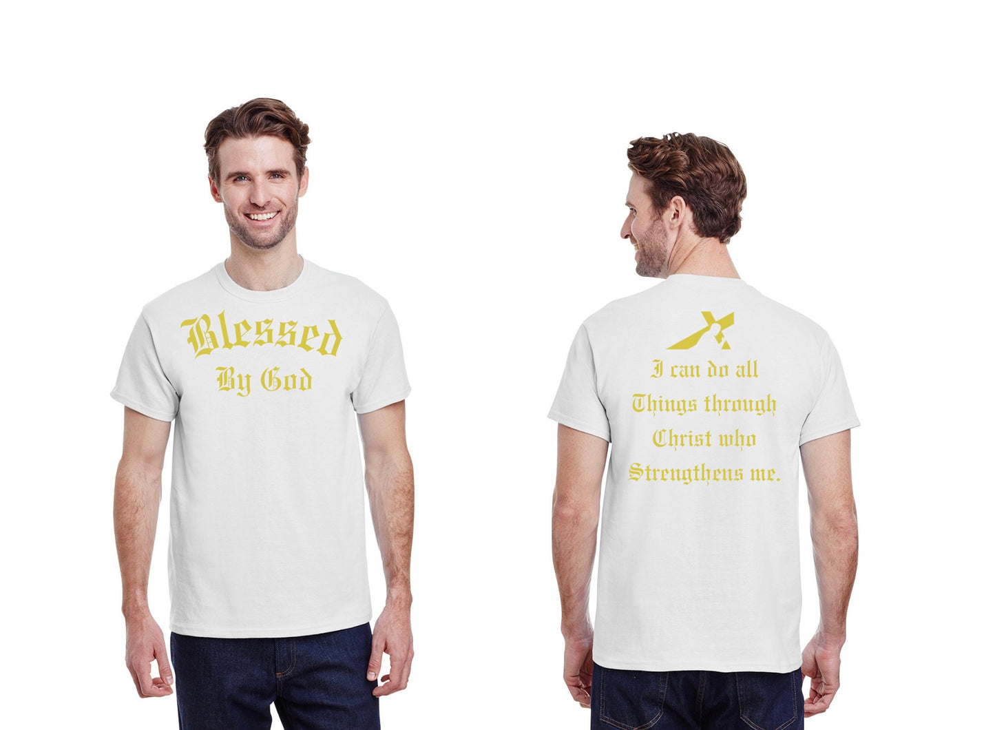 Blessed by God Gold Design