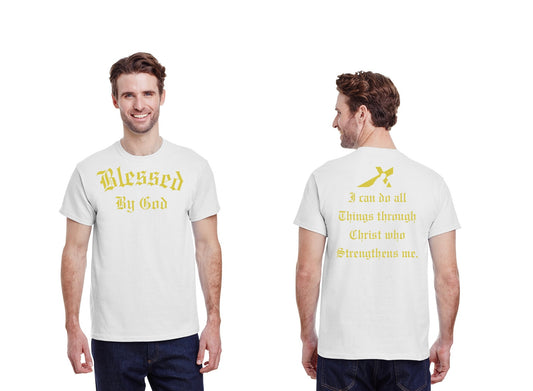 Blessed by God Gold Design